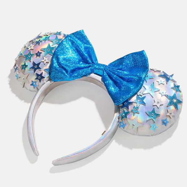 Bedazzled Minnie Inspired Ears with Silver Bow|Minnie the store Mouse Costume| Mouse Birthday Accessory