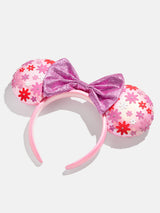 BaubleBar Disney Minnie Mouse Flower Power Headband - Minnie Mouse Flower Power Ears - 
    Floral pink Disney ears headband
  
