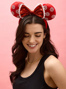 Disney Minnie Mouse Pearl Polka Dot Ears Headband - Minnie Mouse Pearl Polka Dot Ears