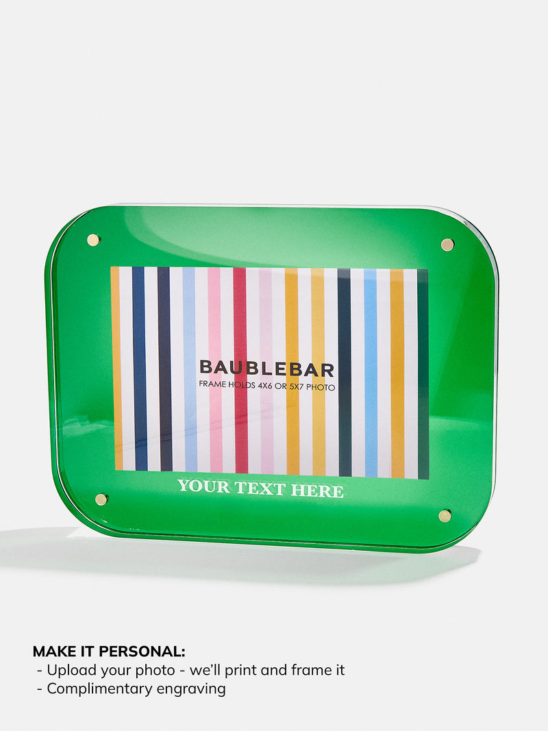 BaubleBar Green - 
    Complimentary picture printing and engraving
  
