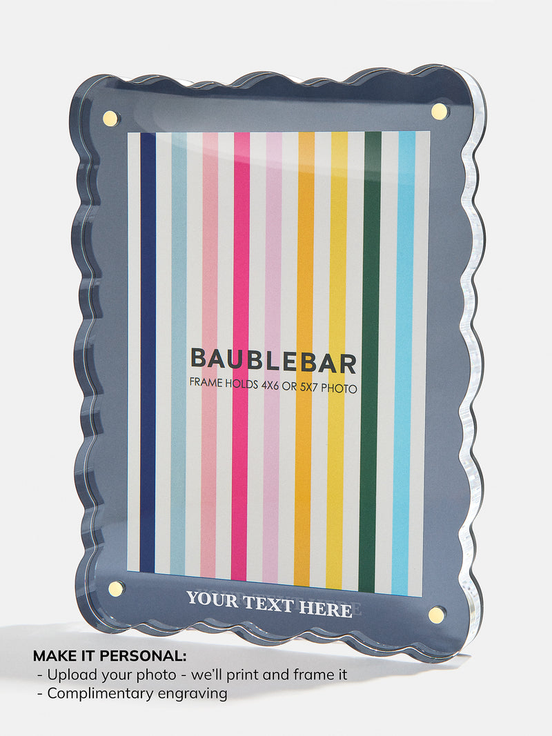 BaubleBar Navy - 
    Complimentary picture printing and engraving
  
