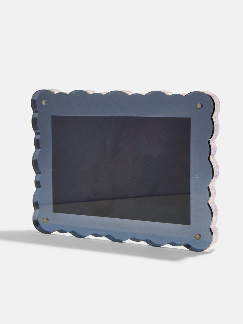 BaubleBar Picture Perfect Horizontal Acrylic Frame  - Scalloped Shape - 
    Complimentary picture printing and engraving
  
