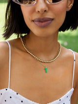 BaubleBar Mini Bubble Initial Necklace - Bright Green - 
    Enjoy 20% Off Custom Gifts
  
