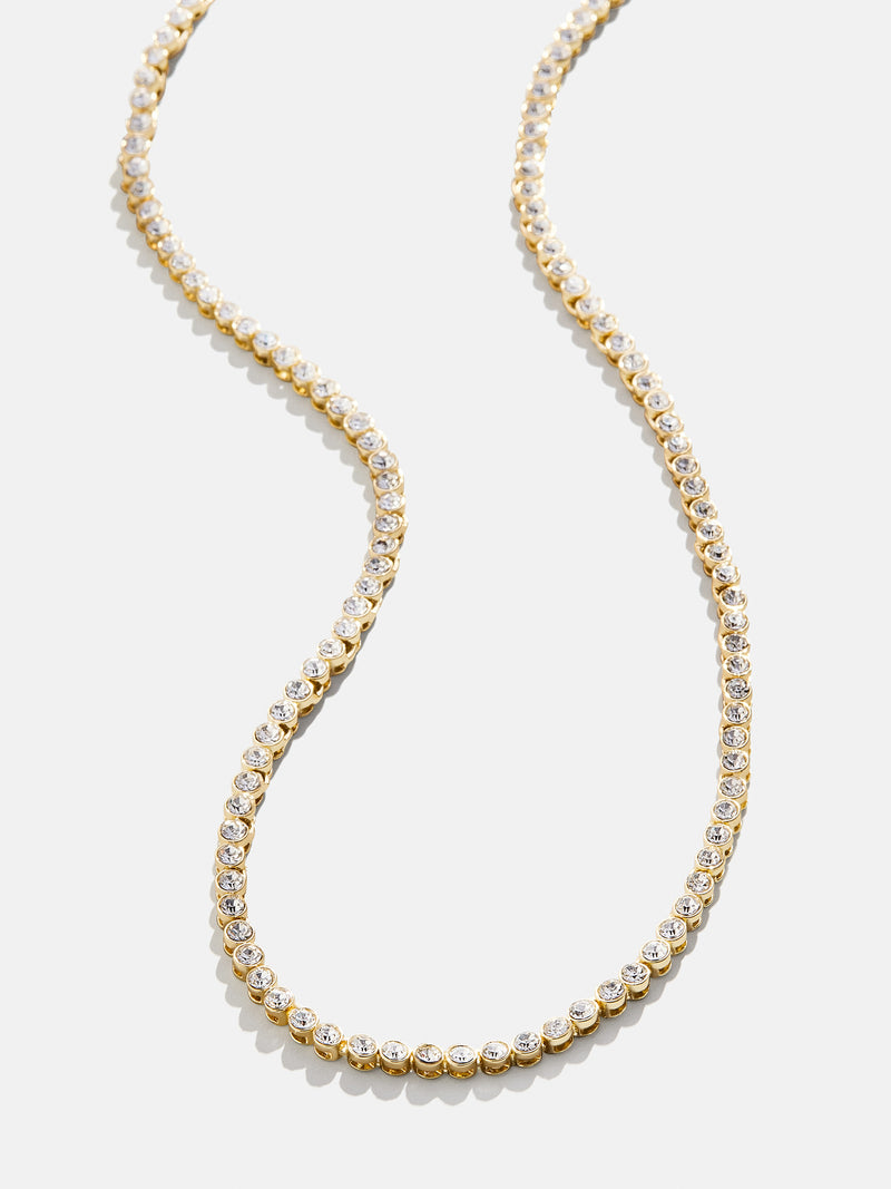 BaubleBar Amanda Tennis Necklace - Clear/Gold - 
    Enjoy 20% Off Necklaces – For a Limited Time
  
