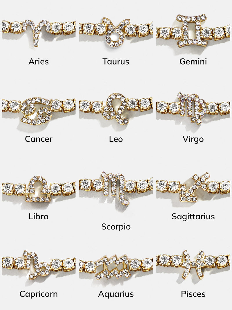 BaubleBar Zodiac Tennis Bracelet - Aquarius - 
    Zodiac glass stone bracelet
  
