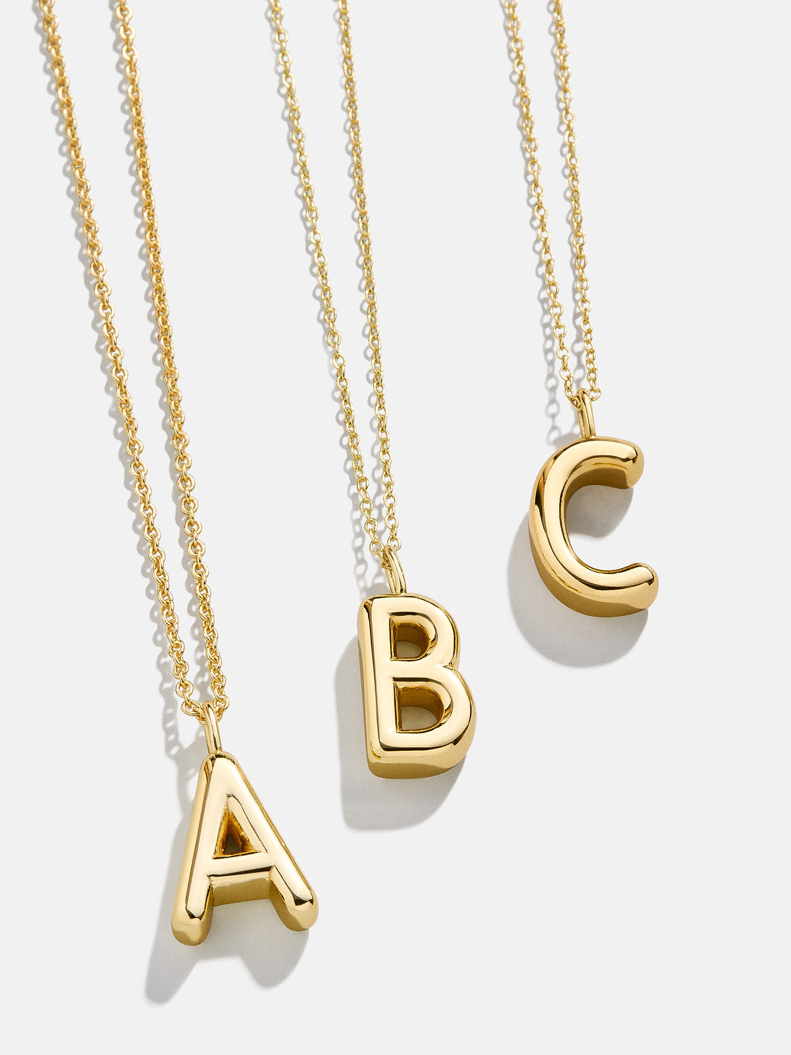 Classic Custom 18K Gold Initial Necklace - Gold