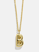 BaubleBar B - 
    Classic gold initial necklace
  
