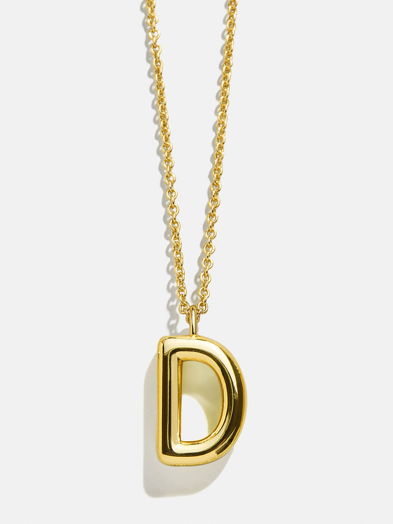 BaubleBar D - 
    Classic gold initial necklace
  
