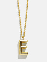 BaubleBar E - 
    Classic gold initial necklace
  
