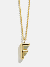 BaubleBar F - 
    Classic gold initial necklace
  
