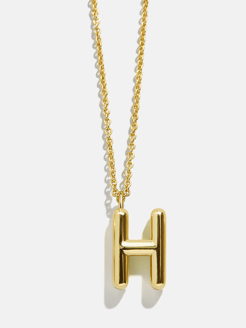 BaubleBar H - 
    Classic gold initial necklace
  
