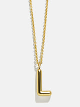 BaubleBar L - 
    Classic gold initial necklace
  
