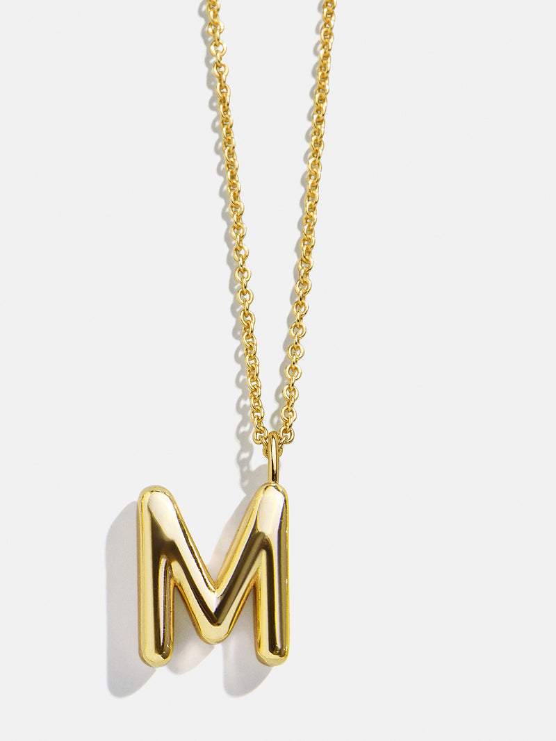 BaubleBar M - 
    Classic gold initial necklace
  
