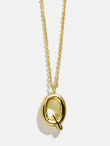 BaubleBar Q - 
    Classic gold initial necklace
  
