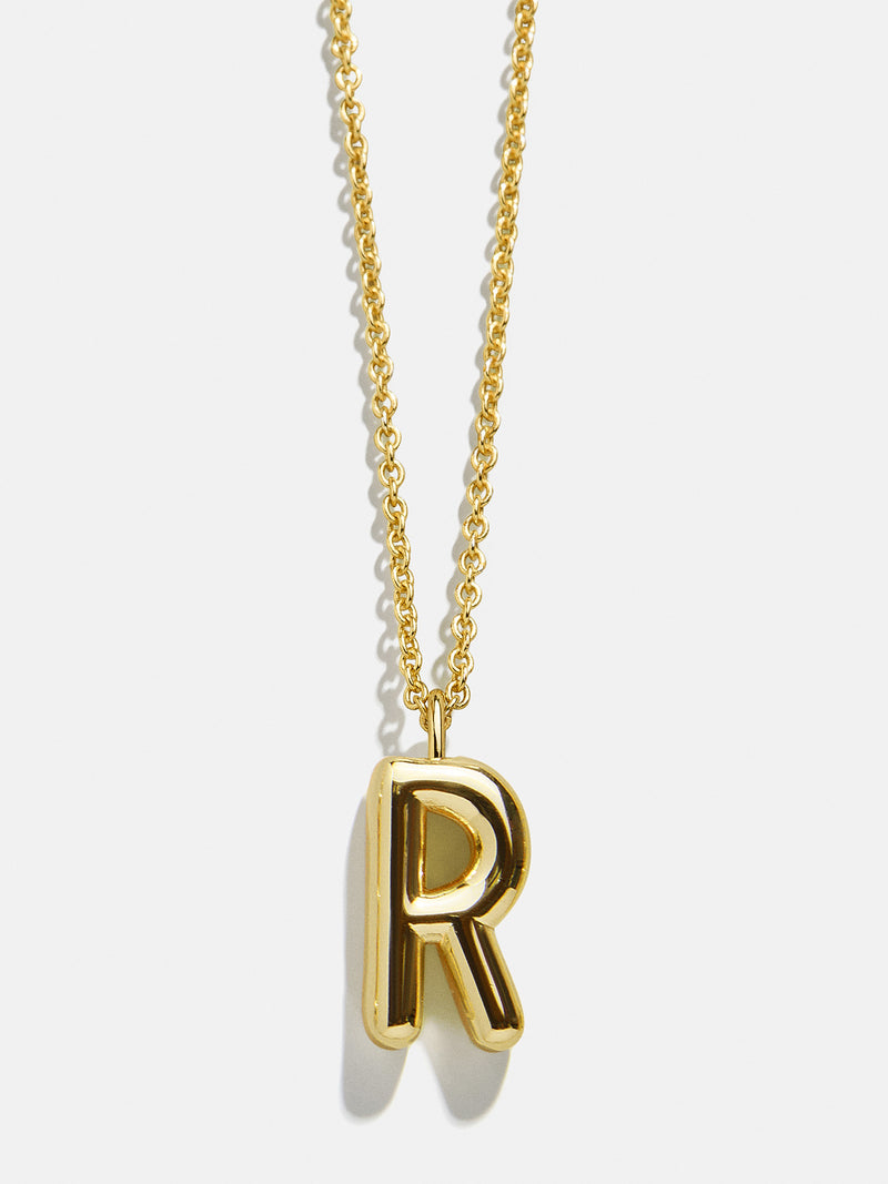 BaubleBar R - 
    Classic gold initial necklace
  
