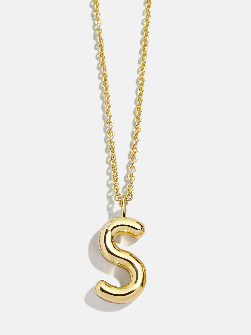 BaubleBar S - 
    Classic gold initial necklace
  
