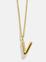 BaubleBar V - 
    Classic gold initial necklace
  
