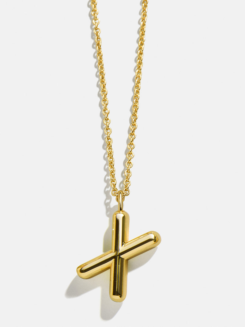 BaubleBar X - 
    Classic gold initial necklace
  
