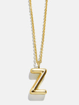 BaubleBar Z - 
    Classic gold initial necklace
  
