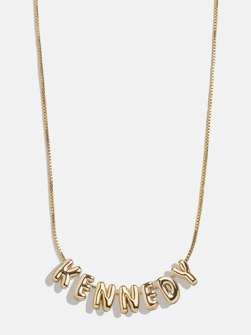 BaubleBar Mini Custom Bubble Letter Necklace  - Gold - 
    25% Off Custom Gifts: One Week Only
  
