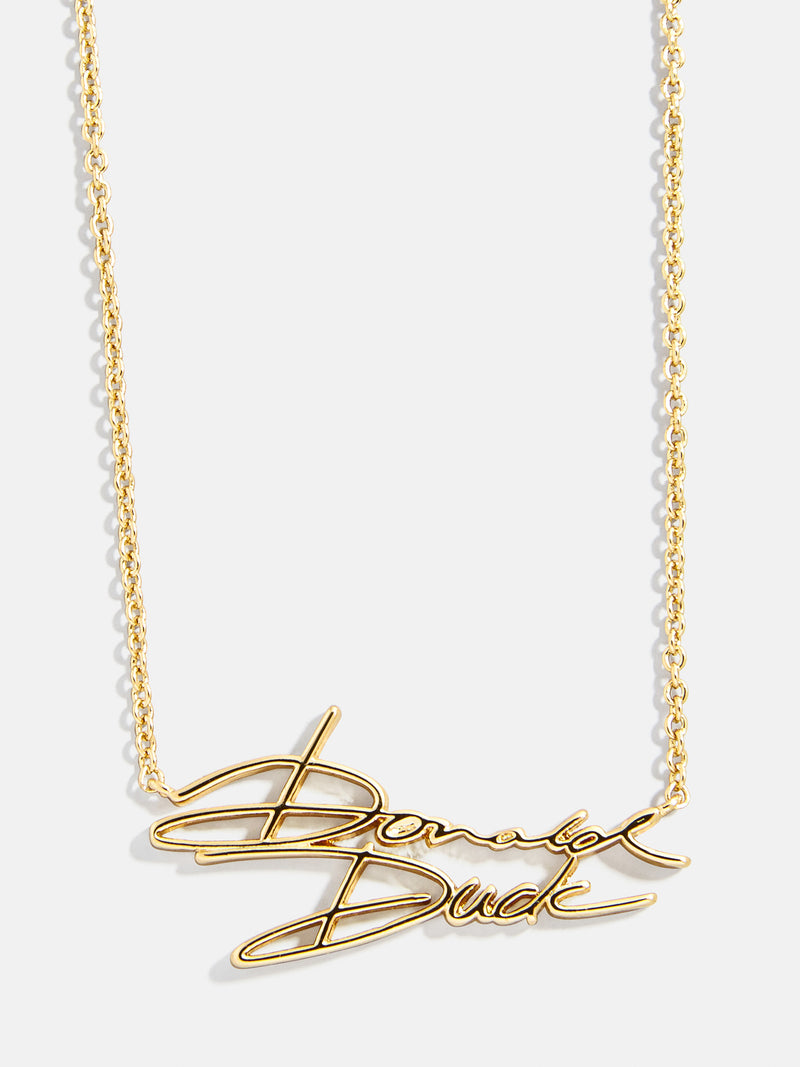 Disney Character Signature Necklace - Donald Duck