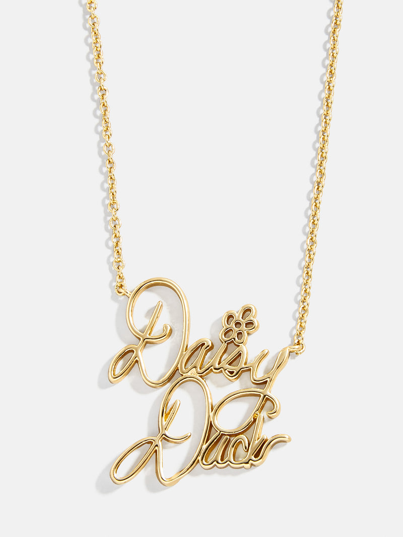 Disney Character Signature Necklace - Daisy Duck