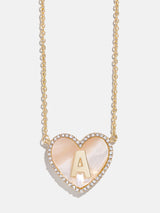 BaubleBar A - 
    Initial heart necklace
  
