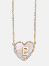 BaubleBar E - 
    Initial heart necklace
  
