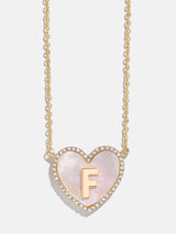 BaubleBar F - 
    Initial heart necklace
  
