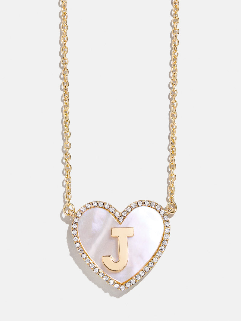 BaubleBar J - 
    Initial heart necklace
  
