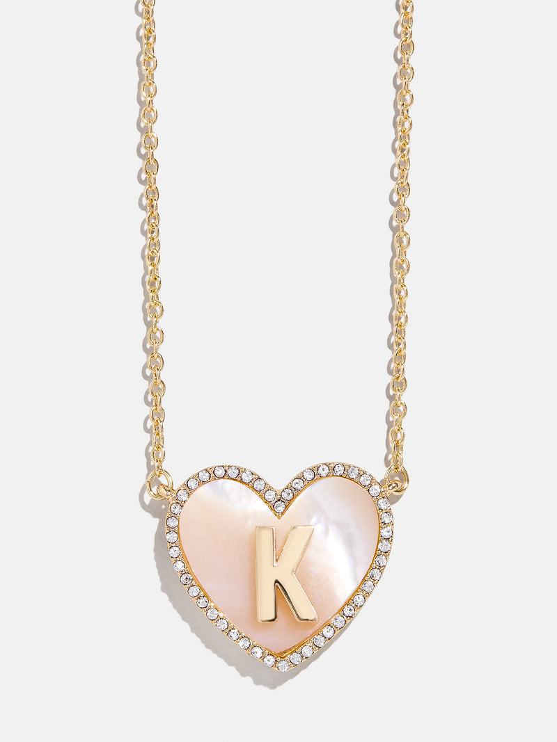 BaubleBar K - 
    Initial heart necklace
  
