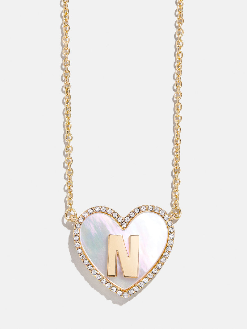 BaubleBar N - 
    Initial heart necklace
  
