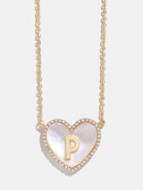 BaubleBar P - 
    Initial heart necklace
  
