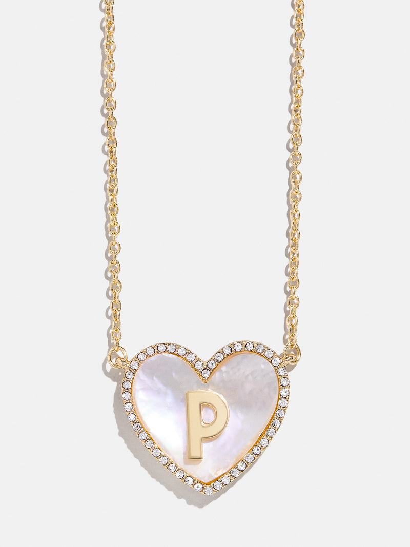 BaubleBar P - 
    Initial heart necklace
  
