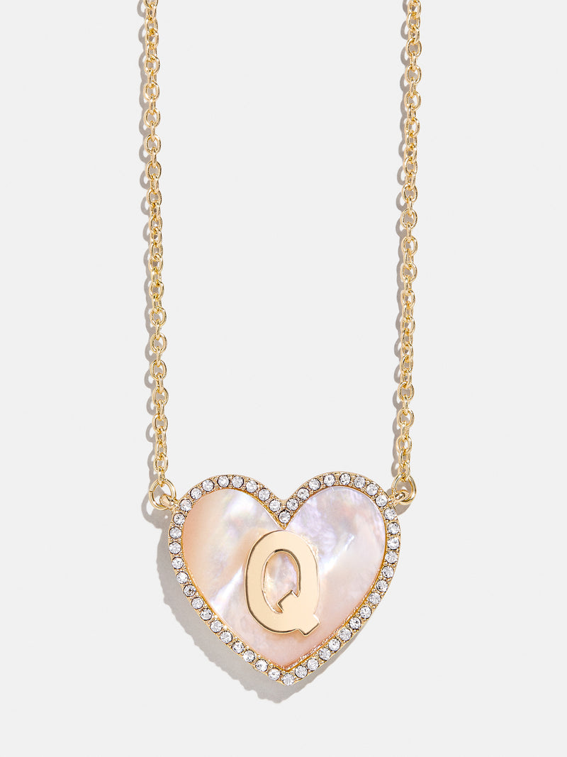 BaubleBar Q - 
    Initial heart necklace
  
