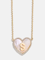 BaubleBar S - 
    Initial heart necklace
  
