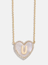 BaubleBar U - 
    Initial heart necklace
  
