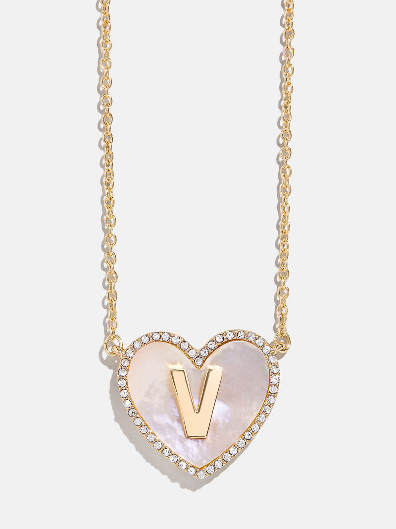 BaubleBar V - 
    Initial heart necklace
  
