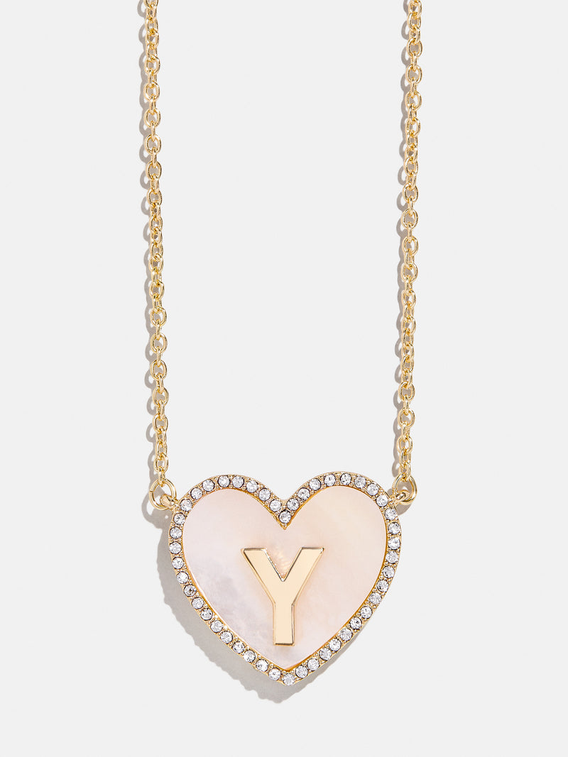 BaubleBar Y - 
    Initial heart necklace
  
