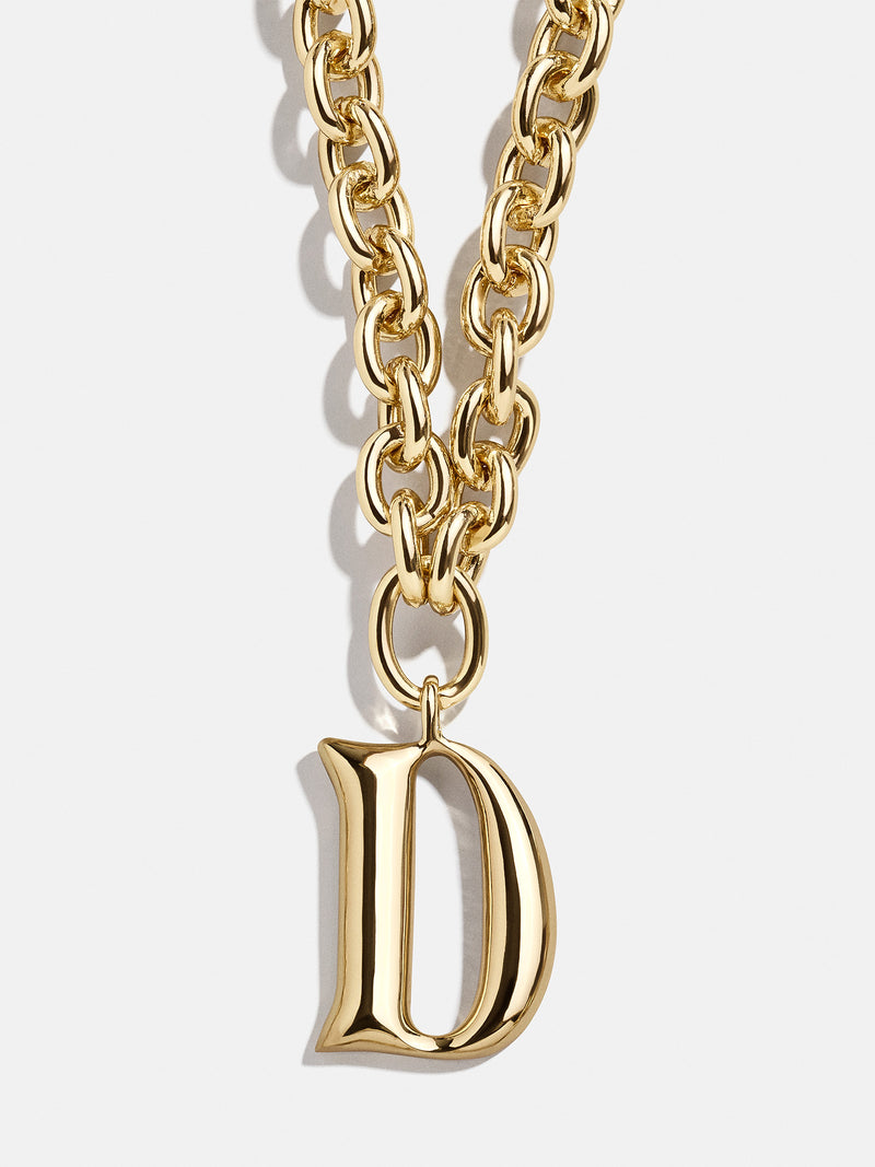 BaubleBar Variant:D - 
    Gold chunky initial necklace
  
