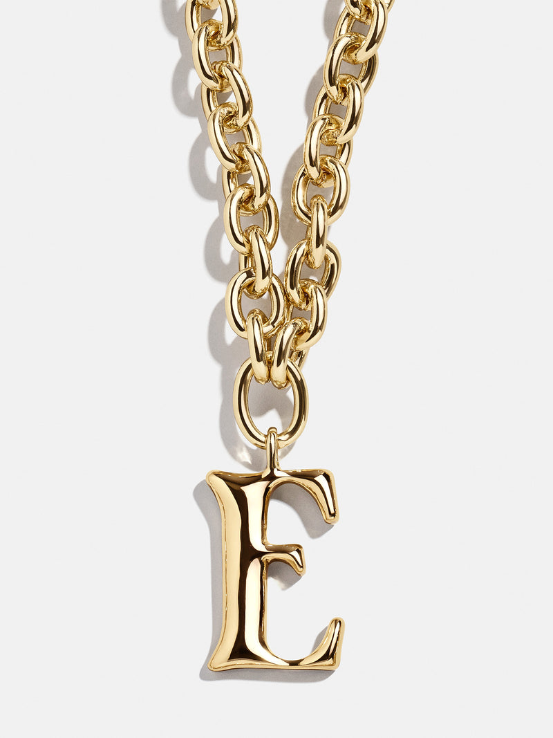 BaubleBar Variant:E - 
    Gold chunky initial necklace
  
