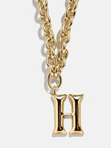 BaubleBar Variant:H - 
    Gold chunky initial necklace
  
