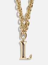 BaubleBar Variant:L - 
    Gold chunky initial necklace
  
