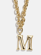 BaubleBar Variant:M - 
    Gold chunky initial necklace
  
