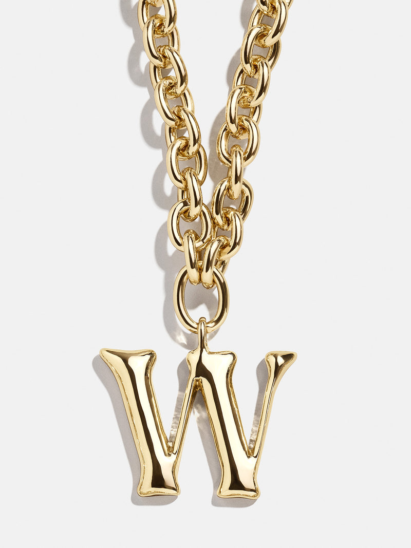 BaubleBar Variant:W - 
    Gold chunky initial necklace
  
