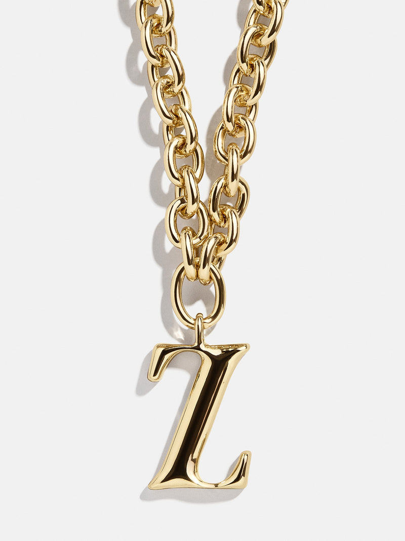 BaubleBar Variant:Z - 
    Gold chunky initial necklace
  
