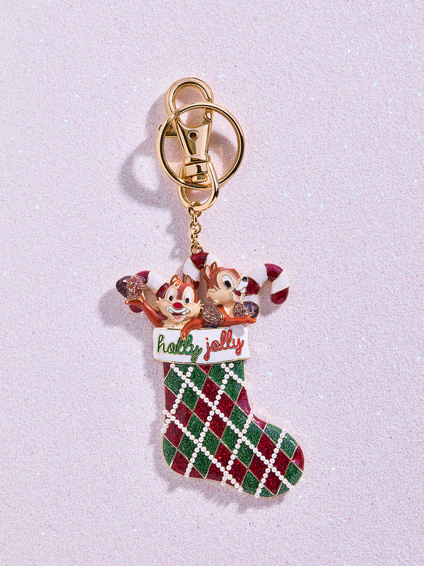 Disney Chip 'N Dale Stocking 2D Bag Charm - Chip 'N Dale Stocking Bag Charm