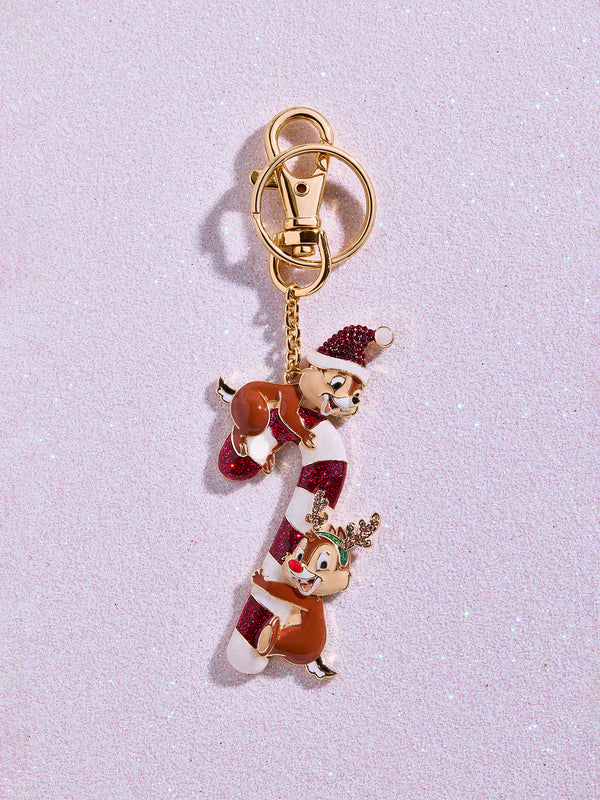 Disney Chip' N Dale Candy Cane 2D Bag Charm - Chip 'N Dale Candy Cane Bag Charm