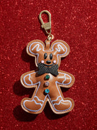 Disney Mickey Mouse Gingerbread Puff Bag Charm - Mickey Gingerbread Man Bag Charm