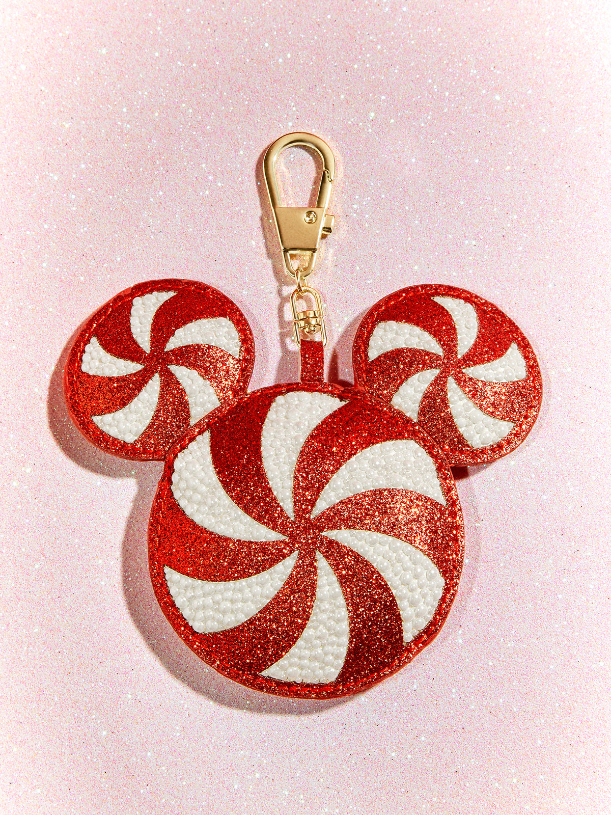 Disney Mickey Mouse Candy Cane Puff Bag Charm - Disney Candy Cane Bag Puff Bag Charm